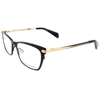 Rag & Bone Rag And Bone Demo Square Ladies Eyeglasses Rnb3007 0i46 51 In Black