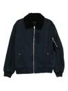 Rag & Bone Denim Bomber Jacket In Black