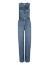 Rag & Bone Denim Button-fastening Jumpsuit In Blue