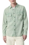 Rag & Bone Denim Cpo Button-up Shirt In Green