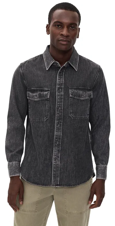 Rag & Bone Denim Cpo Shirt Ace In Blue