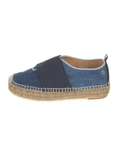Pre-owned Rag & Bone Denim Espadrilles In Blue