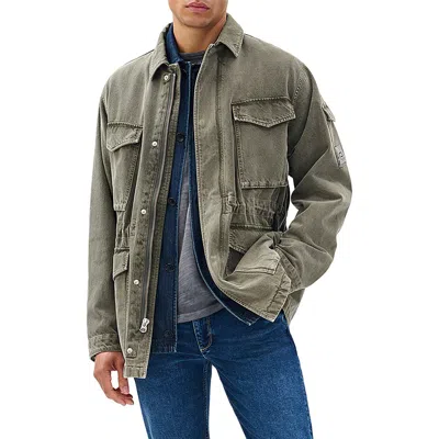 Rag & Bone Denim Field Jacket In Green