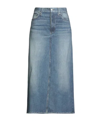 Rag & Bone Denim Flare Skirt In Blue