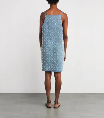 Rag & Bone Denim Gentry Mini Dress In Blue