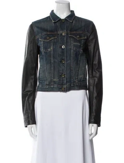 Pre-owned Rag & Bone Denim Jacket In Blue