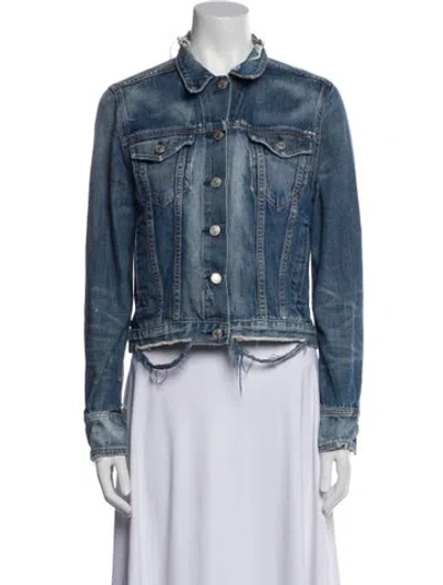 Pre-owned Rag & Bone Denim Jacket In Blue
