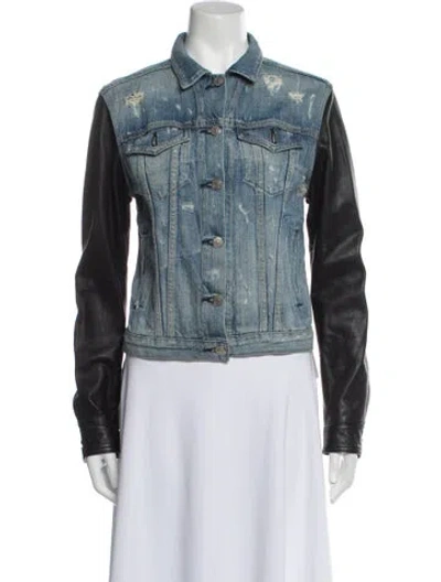 Pre-owned Rag & Bone Denim Jacket In Blue