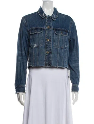 Pre-owned Rag & Bone Denim Jacket In Blue