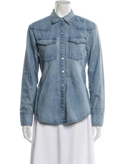 Pre-owned Rag & Bone Denim Jacket In Blue