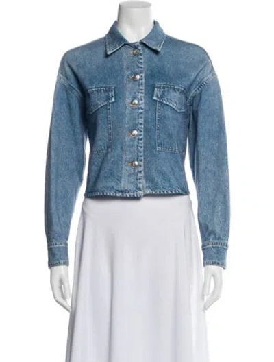 Pre-owned Rag & Bone Denim Jacket In Blue