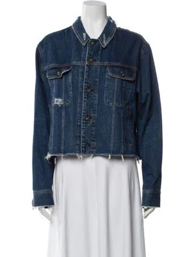 Pre-owned Rag & Bone Denim Jacket In Blue