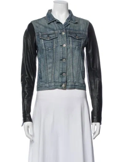 Pre-owned Rag & Bone Denim Jacket In Blue
