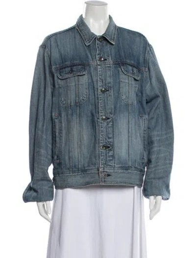 Pre-owned Rag & Bone Denim Jacket In Blue