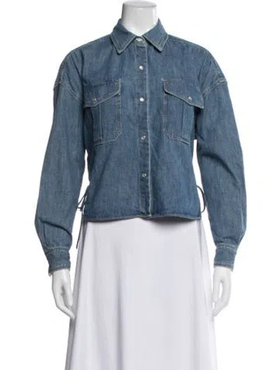 Pre-owned Rag & Bone Denim Jacket In Blue