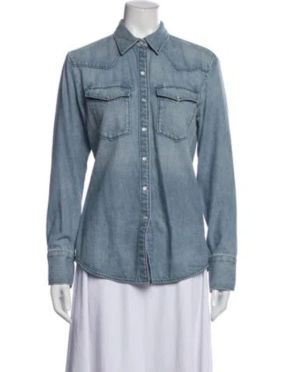 Pre-owned Rag & Bone Denim Jacket In Blue