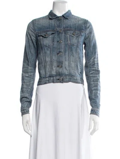 Pre-owned Rag & Bone Denim Jacket In Blue