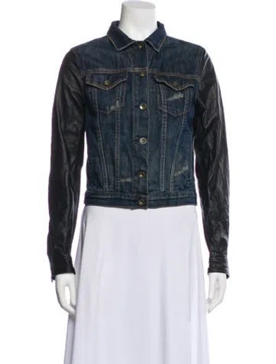 Pre-owned Rag & Bone Denim Jacket In Blue