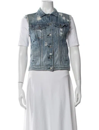 Pre-owned Rag & Bone Denim Jacket In Blue