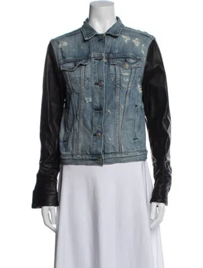 Pre-owned Rag & Bone Denim Jacket In Blue