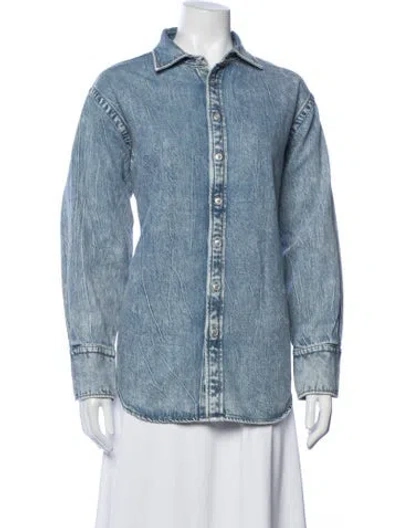 Pre-owned Rag & Bone Denim Jacket In Blue