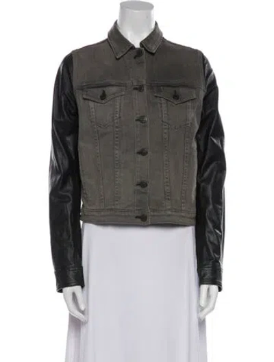 Pre-owned Rag & Bone Denim Jacket In Gray