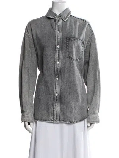 Pre-owned Rag & Bone Denim Jacket In Gray