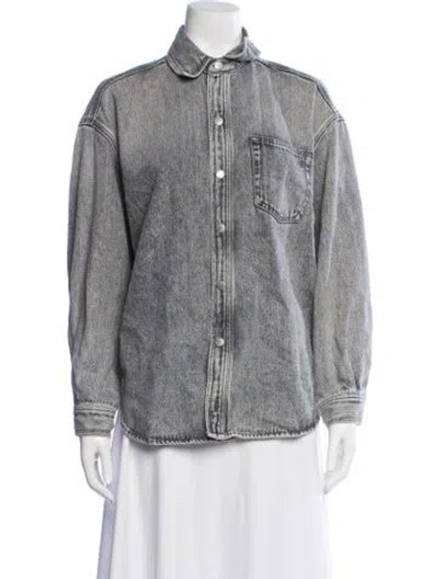 Pre-owned Rag & Bone Denim Jacket In Gray
