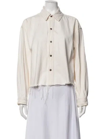 Pre-owned Rag & Bone Denim Jacket In Neutrals