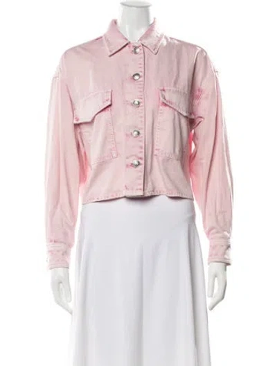 Pre-owned Rag & Bone Denim Jacket In Pink