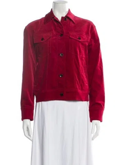 Pre-owned Rag & Bone Denim Jacket In Red