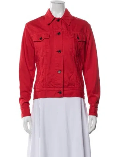 Pre-owned Rag & Bone Denim Jacket In Red