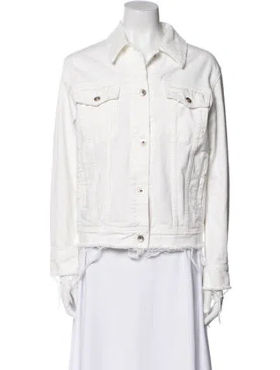 Pre-owned Rag & Bone Denim Jacket In White