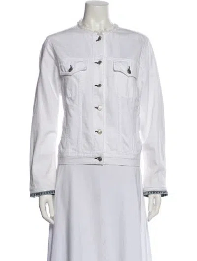 Pre-owned Rag & Bone Denim Jacket In White