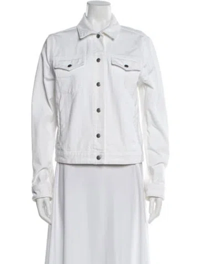 Pre-owned Rag & Bone Denim Jacket In White
