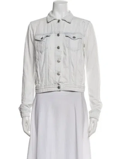 Pre-owned Rag & Bone Denim Jacket In White