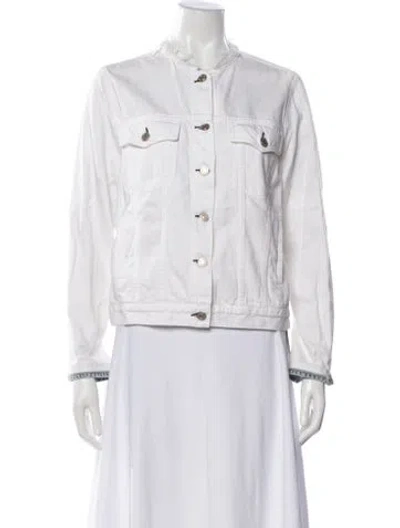 Pre-owned Rag & Bone Denim Jacket In White