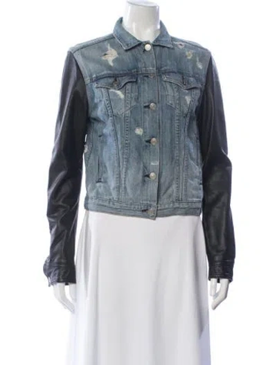 Pre-owned Rag & Bone Denim Jacket In White