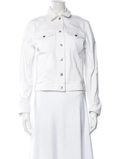 Pre-owned Rag & Bone Denim Jacket In White