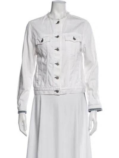 Pre-owned Rag & Bone Denim Jacket In White