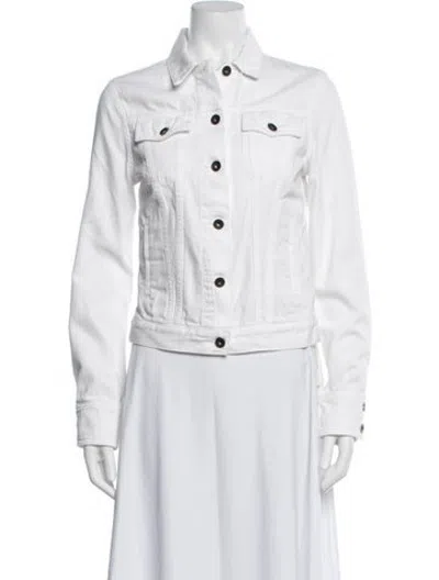 Pre-owned Rag & Bone Denim Jacket In White