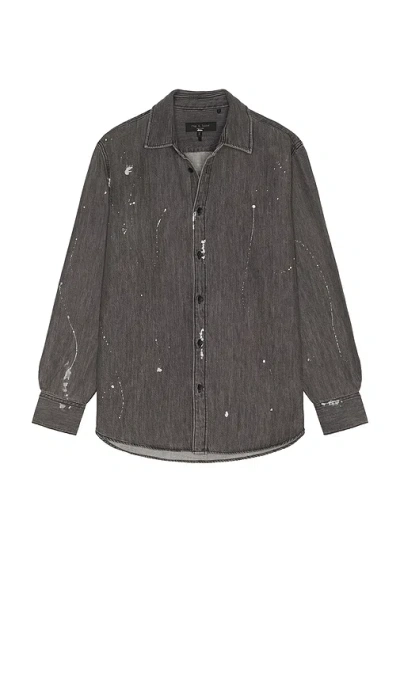 Rag & Bone Denim Matthew Shirt In Gray