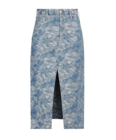 Rag & Bone Denim Midi Dress In Blue