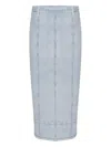 Rag & Bone Miramar Midi Pencil Skirt In Blue