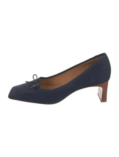 Pre-owned Rag & Bone Denim Pumps In Blue