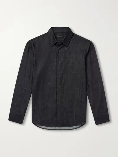 Rag & Bone Denim Shirt In Black