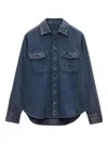 Rag & Bone Jack Engineered Denim Button-up Shirt In Blue