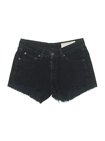 Pre-owned Rag & Bone Denim Shorts In Black