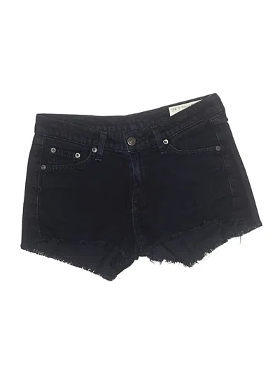 Pre-owned Rag & Bone Denim Shorts In Black