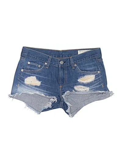 Pre-owned Rag & Bone Denim Shorts In Blue